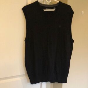 Chaps Classic Black Sleeveless Sweater